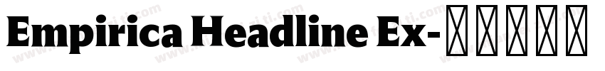 Empirica Headline Ex字体转换